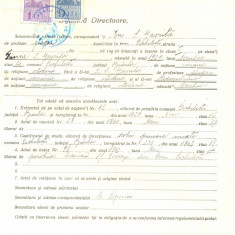 Z455 DOCUMENT VECHI -LICEUL TEORETIC DE FETE , BRAILA -ION S. GAVRILA -1942
