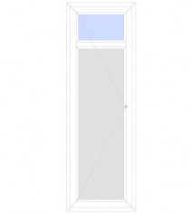 Usa Termopan cu geam Exterior 67 x 202 cm - 4 camere Wintech- Stanga Alb foto