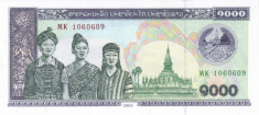 Bancnota Laos 1.000 Kip 2003 - P32 UNC foto