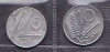 ITALIA - LOT 2 MONEDE 10 LIRE 1955, 1982, Europa