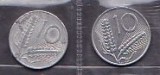 ITALIA - LOT 2 MONEDE 10 LIRE 1955, 1982, Europa
