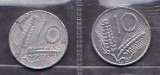 ITALIA - LOT 2 MONEDE 10 LIRE 1955, 1982