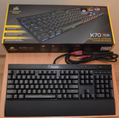 Tastatura gaming Corsair K70 RGB Cherry MX Brown Mechanical US foto