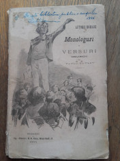 EMINESCU... // MONOLOGURI IN VERSURI(Declamatii) 1904 foto