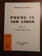 Poeme in aer liber - Stephan Roll. Desene de Victor Brauner (facsimil 1929) foto