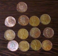 CANADA 1 NEW PENNY - LOT 13 MONEDE 71,74,78,79,81,90,94,96,99,2001,04,05,07