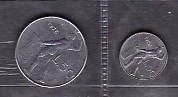 ITALIA - LOT 2 MONEDE 50 LIRE 1978, 1992