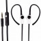 Casti handsfree sport cu tehnologie de izolare audio, jack 3.5mm