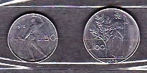 ITALIA - LOT 2 MONEDE 50 LIRE 1978, 100 LIRE 1978 foto