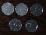 ITALIA - LOT 5 MONEDE 50 LIRE 1976, 1978, 1979, 1980, 1981