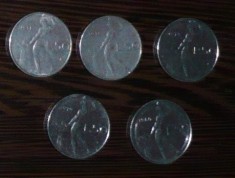ITALIA - LOT 5 MONEDE 50 LIRE 1976, 1978, 1979, 1980, 1981