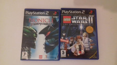 LOT 2 jocuri: LEGO Star Wars II - Bionicle PS2 [Second hand] foto