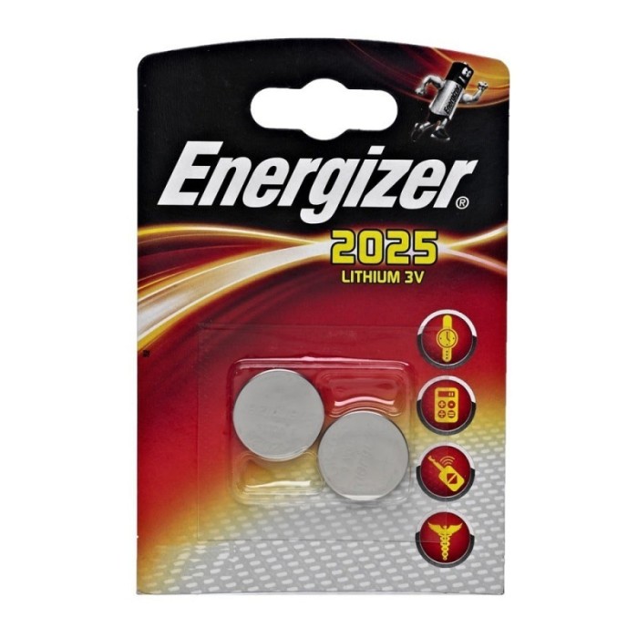 2x Blister Energizer CR2025 Lithium battery BL117 2x Blister Energizer CR2025 Lithium battery BL117