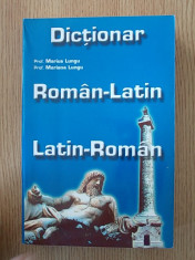 DICTIONAR ROMAN LATIN, LATIN ROMAN- LUNGU foto