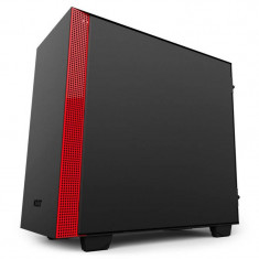 Carcasa NZXT H400i Matte Black Red foto