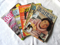 Lot de 5 Reviste AVANTAJE nr. 2 si 11/1996, 4/1997, 8/1998 si 3/1999 cu tipare foto