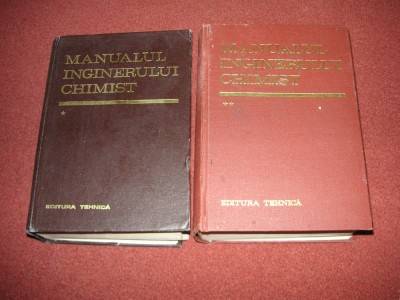 Manualul inginerului chimist (2 Volume) - 1973 foto