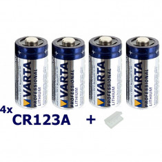 4x Varta CR123A 6205 Battery Professional LITHIUM foto