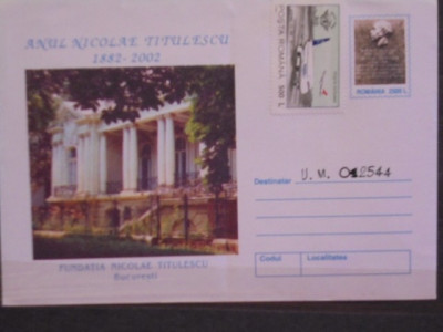 ROM.- ANUL NICOLAE TITULESCU- FUNDATIA N. TITULESCU BUCURESTI- CIRCULATA. foto