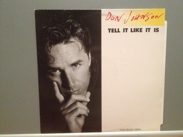 DON JOHNSON - TELL IT LIKE... (1989/CBS/HOLLAND) - VINIL Maxi-Single &quot;12/NM