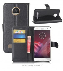 husa Motorola Moto Z2 PLAY portofel carte flip magnetic cu suport carduri bani foto