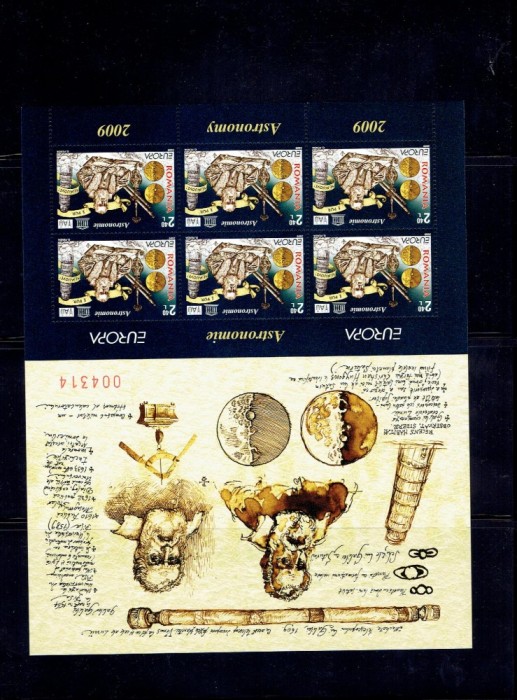 Romania 2009 - 6357/58 klbg set astronomia