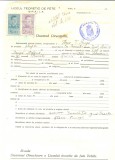 Z496 DOCUMENT VECHI -LICEUL TEORETIC DE FETE , BRAILA -FLOREA T. PUNGA -1942?