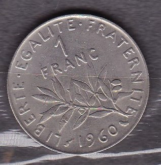 FRANTA 1960 - MONEDA 1 FRANC foto