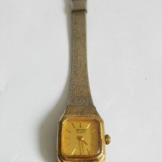 Ceas de mana Seiko Quartz Japan, vechi, nefunctional, diametru cadran 1,8 cm
