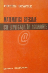 Matematici speciale cu aplicatii in economie foto