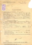 Z505 DOCUMENT VECHI -LICEUL TEORETIC DE FETE , BRAILA -FANICA C. VLAD -1942