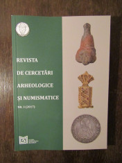 Revista de Cercetari Arheologice si Numismatice.nr 3 /2017 foto