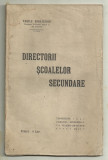 Vasile Mihailescu / DIRECTORII SCOALELOR SECUNDARE - editie 1911