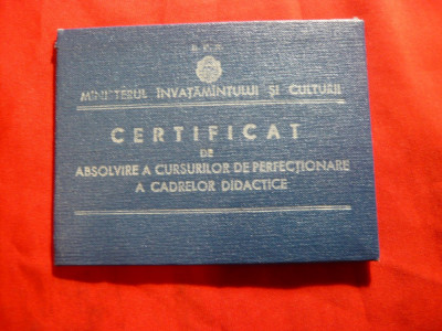 Legitimatie- Diploma- Certificat de Absolvire Cursuri Perfectionare Cadre Didact foto