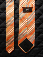 Cravata Hugo Boss Made in Italy; 100% matase; 148 cm lungime totala foto