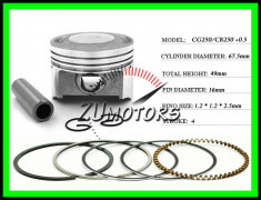 PISTON 67.5MM R1 4T Scuter ATV 250 CG250 CB250 foto