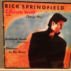 RICK SPRINGFIELD - CELEBRATE YOUTH (1985/RCA/GERMANY) - VINIL Maxi-Single "12/