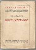 (5A) AL.BADALUTA-Note literare-Cartea vremii