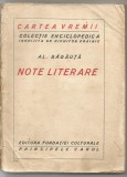 (5A) AL.BADALUTA-Note literare-Cartea vremii