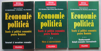 Adumitracesei, Niculescu - Economie Politica Vol 1 + 2 + 3, editura Polirom foto