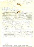 Z493 DOCUMENT VECHI -LICEUL TEORETIC DE FETE , BRAILA- STANCIU POPA -1942