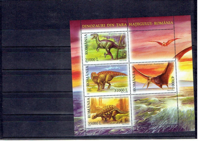 Romanai - dinozauri - 2005 - bl. 350