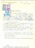 Z498 DOCUMENT VECHI -LICEUL TEORETIC DE FETE , BRAILA - SPANOCHI S. TUDOR -1942