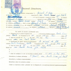 Z498 DOCUMENT VECHI -LICEUL TEORETIC DE FETE , BRAILA - SPANOCHI S. TUDOR -1942