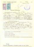 Z506 DOCUMENT VECHI -LICEUL TEORETIC DE FETE , BRAILA - ION N. UDOR -1942