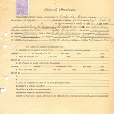Z509 DOCUMENT VECHI -LICEUL TEORETIC DE FETE , BRAILA - COSTACHE CARAMAN -1942
