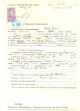 Z507 DOCUMENT VECHI -LICEUL TEORETIC DE FETE , BRAILA - VASILE TIGANUS -1942