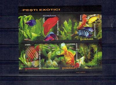 Romania - peste exotici - bl. 351 foto