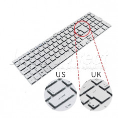 Tastatura Laptop Acer Aspire PK130C31007 argintie layout UK foto