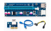 Riser card 1x la 16x, PCI-E PCI Express 1X la 16X Riser Card + USB 3.0 VER 006C